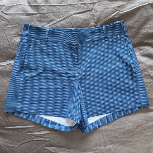 Spanx Sunshine Golf Shorts Blue Multi size M - Picture 2 of 4